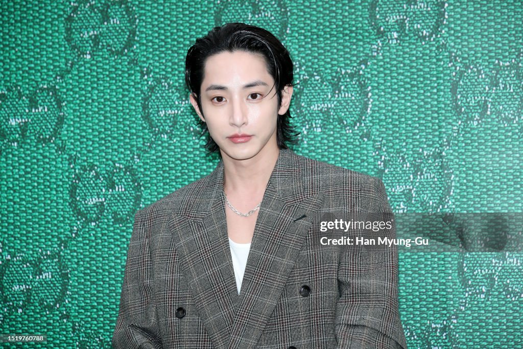 Gucci Model Actor South Korean actor and model Lee Soo-Hyuk is seen at the GUCCI 2023 ...