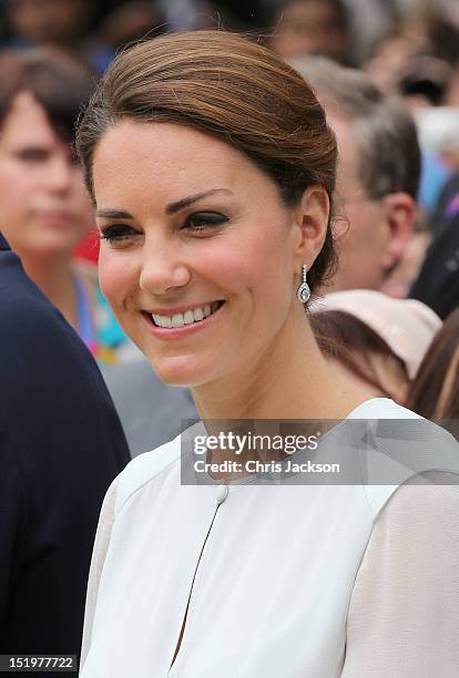 Catherine, Duchess of Cambridge visits Assyakirin Mosque on day 4 of Prince William, Duke of Cambridge and Catherine, Duchess of Cambridge's Diamond...