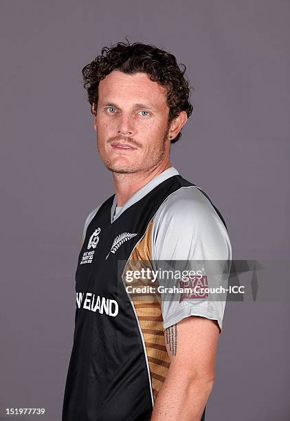 New Zealand's Rob Nicol poses during a portrait session ahead of the ICC T20 World Cup on September 14, 2012 in Colombo, Sri Lanka.