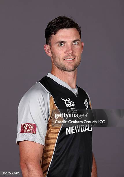 New Zealand's James Franklin poses during a portrait session ahead of the ICC T20 World Cup on September 14, 2012 in Colombo, Sri Lanka.