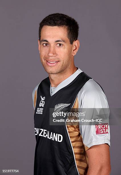 New Zealand's captain Ross Taylor poses during a portrait session ahead of the ICC T20 World Cup on September 14, 2012 in Colombo, Sri Lanka.