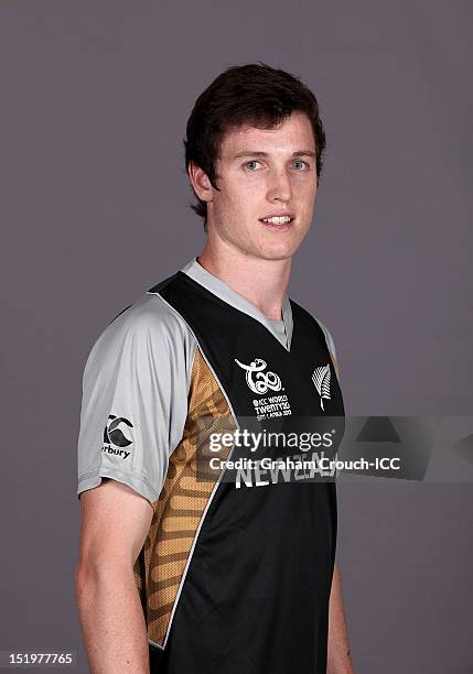 New Zealand's Adam Milne poses during a portrait session ahead of the ICC T20 World Cup on September 14, 2012 in Colombo, Sri Lanka.