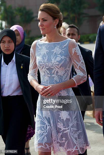 Catherine, Duchess of Cambridge and Prince William, Duke of Cambridge depart Kuala Lumpur airport for Sabah Maylasia on day 4 of Prince William, Duke...