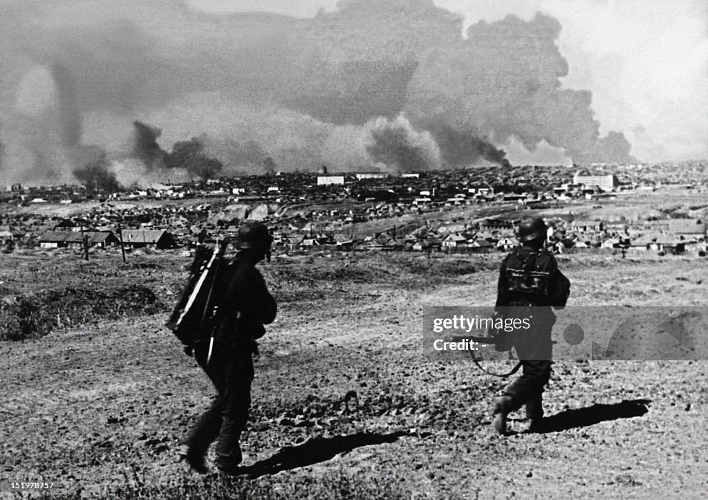Soviet Counteroffensive German soldiers pictured between June 1942 and February 1943 during ...