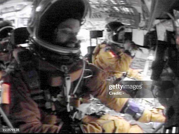 In this NASA video released 28 February space shuttle Columbia pilot William McCool goes through routine entry procedures as commander Rick Husband...