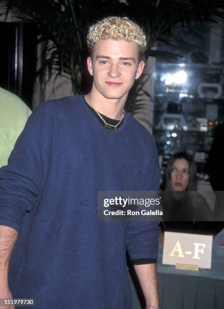 Singer Justin Timberlake of NSYNC attends the Children's Institute International's "Champions of Children" Gala Salute to Stephen F. Bollenbach on...