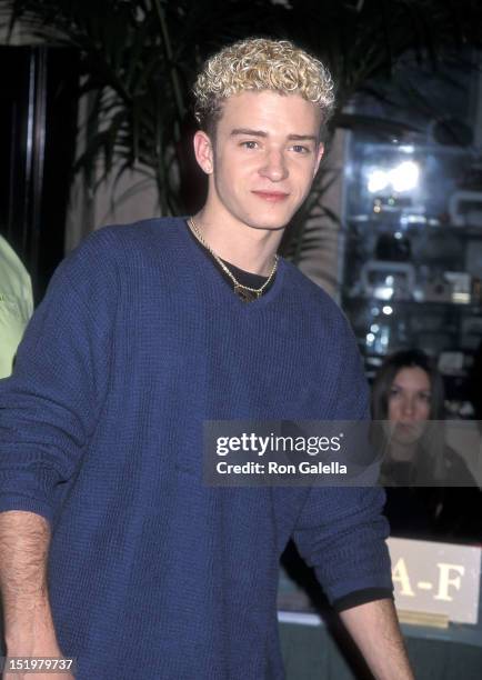 Singer Justin Timberlake of NSYNC attends the Children's Institute International's "Champions of Children" Gala Salute to Stephen F. Bollenbach on...