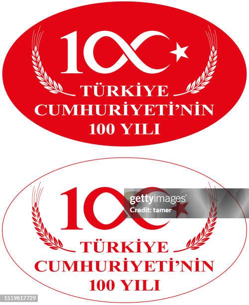 celebrations of the 100th anniversary of the republic of türkiye. 29 october. 1923 - 2023, republic day. - 29 ekim stock illustrations