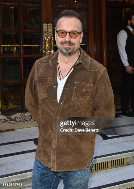 Alfie Boe attends the press night performance of "The Wizard of OZ" at The London Palladium on July 06, 2023 in London, England.
