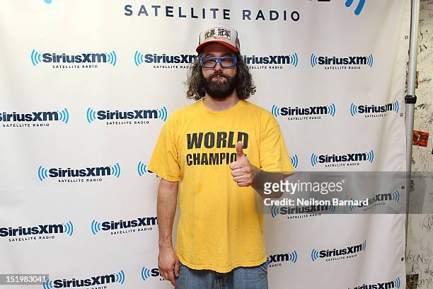 Judah Friedlander visits the SiriusXM Studios on September 14, 2012 in New York City.