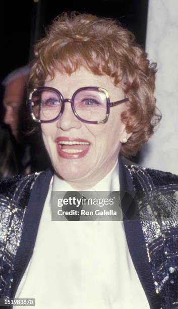 Eve Arden attends Fourth Annual American Cinema Awards on January 9, 1987 at the Beverly Wilshire Hotel in Beverly Hills, California.