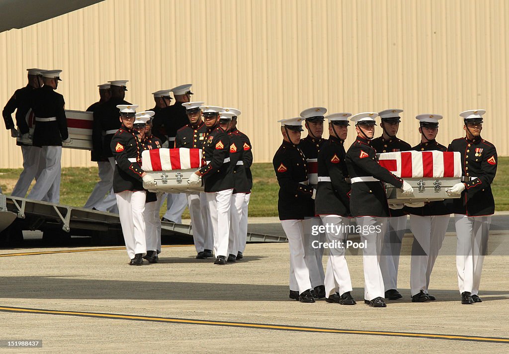 Obama Attends Transfer Of Remains Ceremony