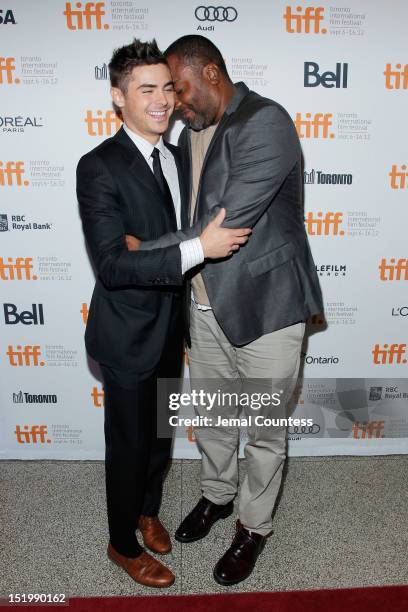 Actor Zac Efron and director Lee Daniels attend the "The Paperboy" premiere during the 2012 Toronto International Film Festival on September 14, 2012...