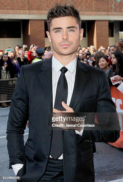 Actor Zac Efron attends the "The Paperboy" premiere during the 2012 Toronto International Film Festival on September 14, 2012 in Toronto, Canada.