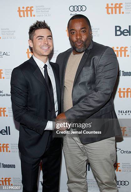 Actor Zac Efron and Director Lee Daniels attend the "The Paperboy" premiere during the 2012 Toronto International Film Festival on September 14, 2012...