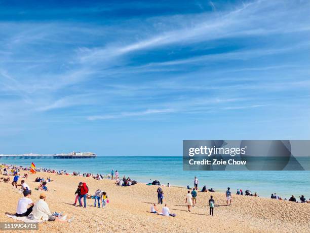 vacation laid back vibe with stunning white sandy beach and turquoise blue waters - heat stock pictures, royalty-free photos & images