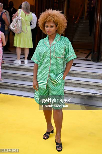 Fleur East arrives at "The Wizard Of Oz" Opening Gala at London Palladium on July 06, 2023 in London, England.