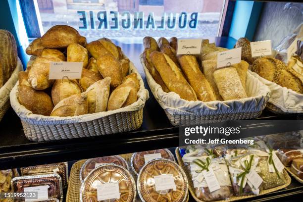 San Miguel de Allende, Guanajuato, Mexico, Zona Centro, Panio Bakery Patisserie, buns bread rolls.