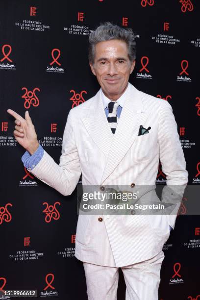 Vincent Darré attends the "Annees Palace" - 20th "Diner De La Mode" as part of Paris Fashion Week at Pavillon Cambon Capucines on July 06, 2023 in...