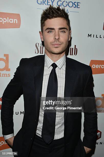 Actor Zac Efron attends "The Paperboy" cast dinner and party during the 2012 Toronto International Film Festival at Bloke & 4th on September 14, 2012...