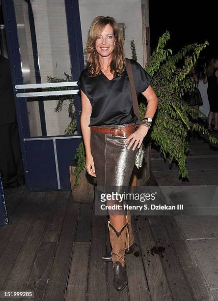Actress Allison Janney attends the after party for The Cinema Society with The Hollywood Reporter & Samsung Galaxy S III screening of "The Oranges"...
