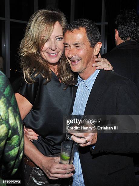 Actress Allison Janney and director Julian Farino attend the after party for The Cinema Society with The Hollywood Reporter & Samsung Galaxy S III...