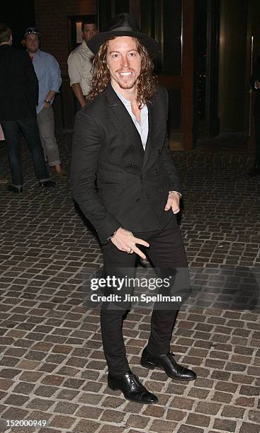 Shaun White attends The Cinema Society with The Hollywood Reporter & Samsung Galaxy S III screening of "The Oranges" at Tribeca Grand Hotel on...