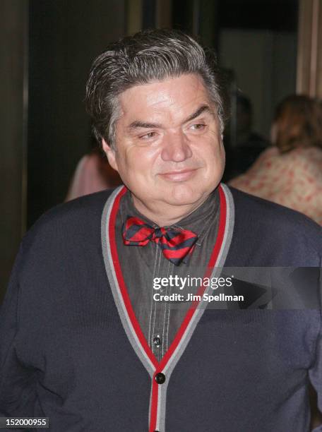 Actor Oliver Platt attends The Cinema Society with The Hollywood Reporter & Samsung Galaxy S III screening of "The Oranges" at Tribeca Grand Hotel on...