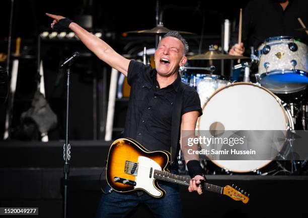 Bruce Springsteen performs live at BST Hyde Park Festival 2023 at Hyde Park on July 06, 2023 in London, England.