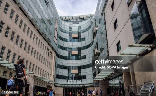 General view of Broadcasting House, the BBC headquarters in central London. BBC has suspended an unnamed male presenter who has been accused of...