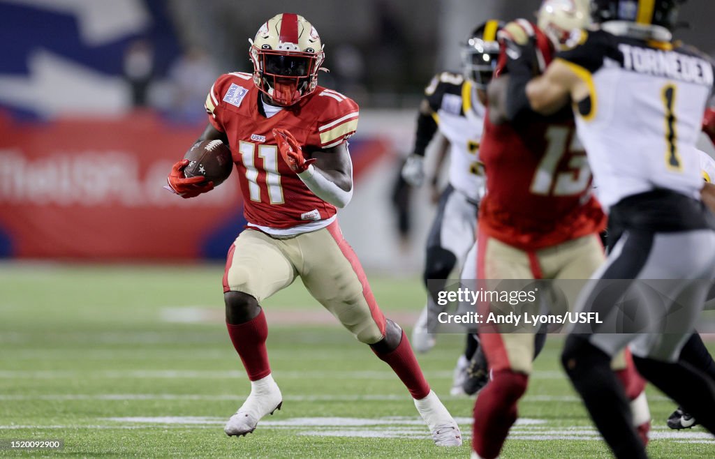 Usfl Games CJ Marable of the Birmingham Stallions in the 2023 USFL Championship ...