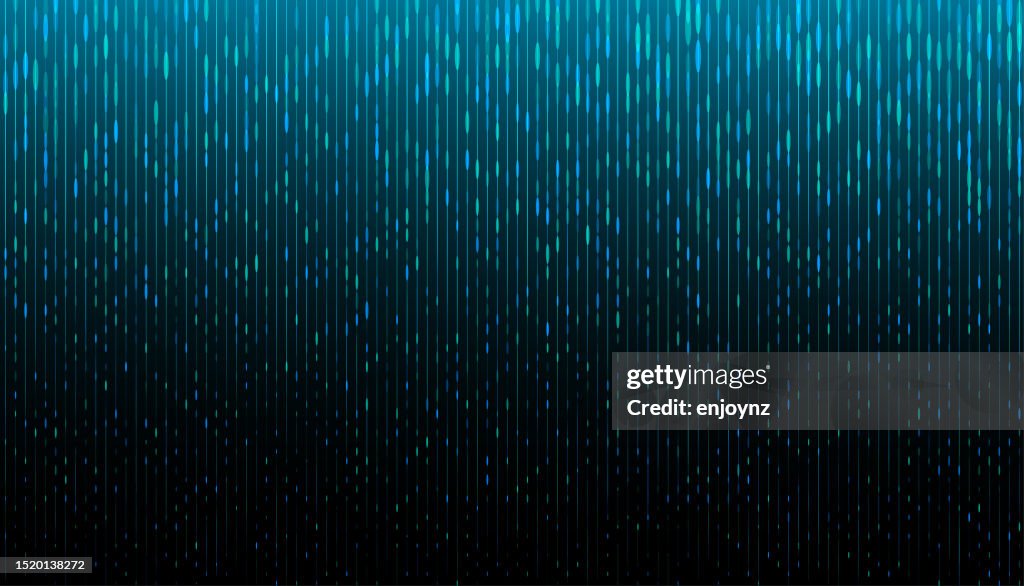 Blue Abstract Data String Light Background High-Res Vector Graphic ...