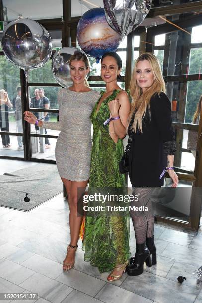 Annika Gassner, Natalia Yegorova and Mirja du Mont at the Thomas Sabo As We Dream' presentation as part of Berlin Fashion Week SS24 at Zeiss Grand...