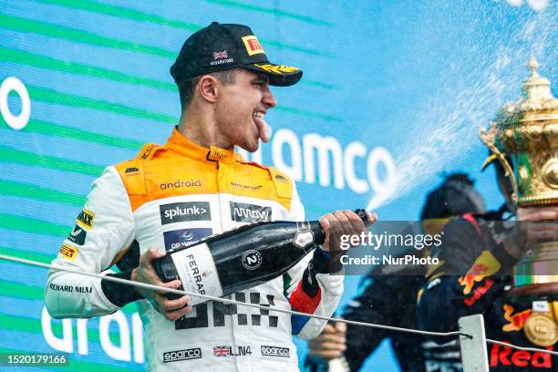 Lando Norris of United Kingdom, Mclaren Formula 1 Team, portrait during the Formula 1 Aramco British Grand Prix from 6th to 9th July of 2023. On the...