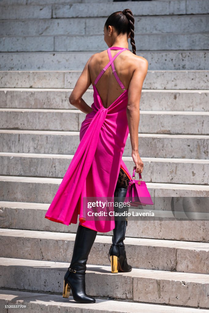 Getty Midi Dress in Fuchsia Getty Midi Dress in Fuchsia