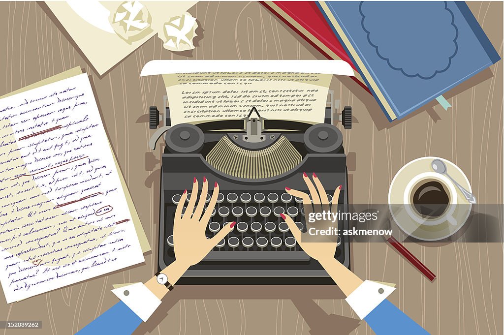 Writer at work