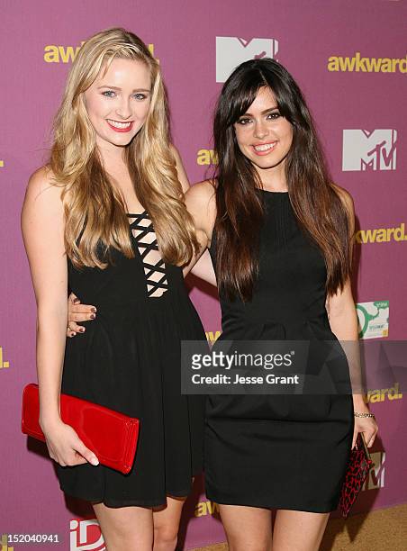 Greer Grammer and Alex Frnka attend MTV's "Awkward" Season 2 Finale Event at The Colony on September 10, 2012 in Los Angeles, California.