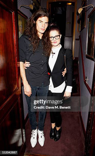 Matthew Mosshart and Kelly Osbourne attend a private party celebrating the launch of A/W12 AnOther Magazine and the UK opening of Rag & Bone's London...