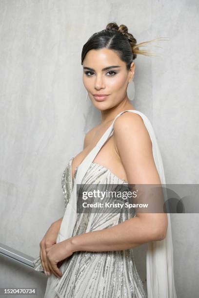 Colombian model Ariadna Gutiérrez-Arévalo attends the Gaurav Gupta Haute Couture Fall/Winter 2023/2024 show as part of Paris Fashion Week on July 06,...