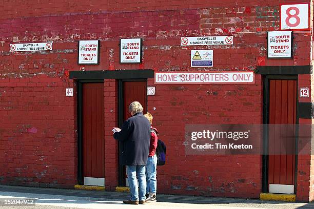 General View of Oakwell Stadium, Barnsley Football Club during the npower Championship match between Barnsley and Blackpool at Oakwell Stadium on...