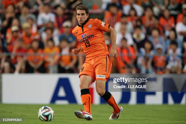 Dejan Jakovic of Shimizu S-Pulse in action during the J.League J1 match between Shimizu S-Pulse and Kashiwa Reysol at IAI Stadium Nihondaira on July...