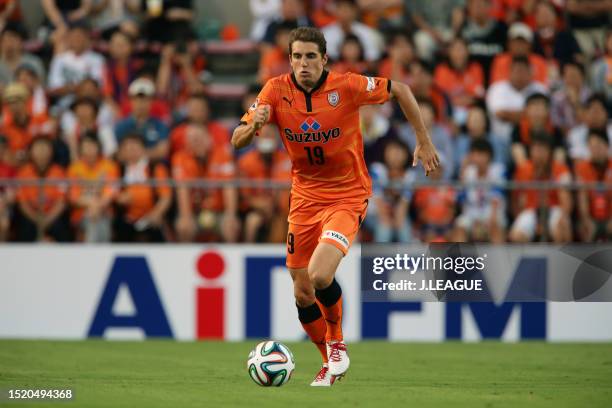 Dejan Jakovic of Shimizu S-Pulse in action during the J.League J1 match between Shimizu S-Pulse and Kashiwa Reysol at IAI Stadium Nihondaira on July...