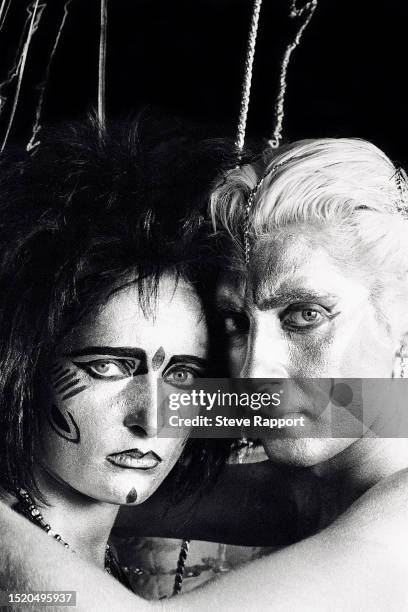 Siouxsie Sioux and Budgie of The Creatures, Right Now video, London, dir Tim Pope 6/16/83