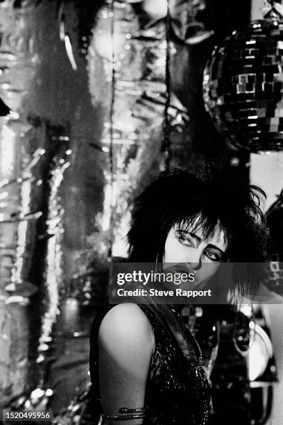 Siouxsie Sioux of The Creatures in the Right Now video, London 6/16/83