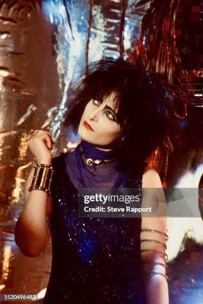 Siouxsie Sioux of The Creatures in the Right Now video, dir Tim Pope, London 6/16/83