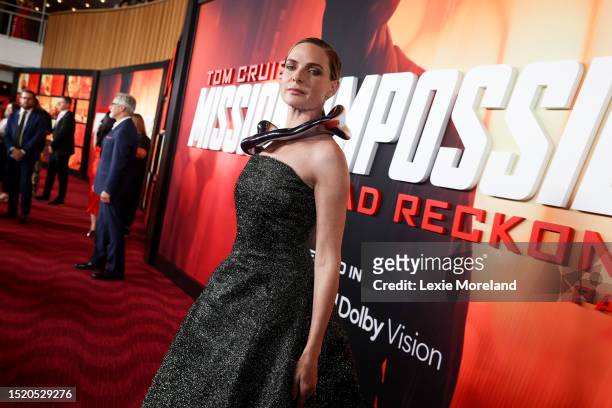 Rebecca Ferguson at the premiere of "Mission: Impossible - Dead Reckoning Part One" held at Rose Theater, at Jazz at Lincoln Center's Frederick P....