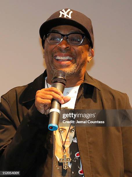Director Spike Lee speaks at the "Bad 25" Premiere during the 2012 Toronto International Film Festival held at the Ryerson Theatre on September 15,...