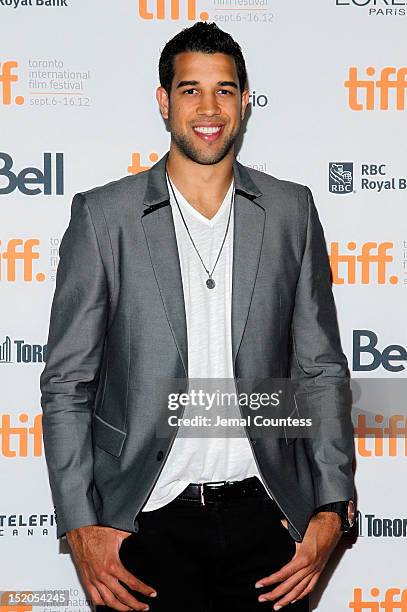 Basketball player Landry Fields of the Toronto Raptors attends the "Bad 25" Premiere during the 2012 Toronto International Film Festival held at the...