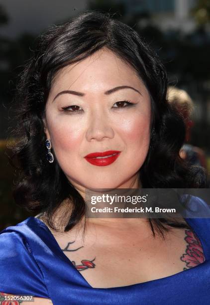 Actress Margaret Cho attends The Academy Of Television Arts & Sciences 2012 Creative Arts Emmy Awards at the Nokia Theatre L.A. Live on September 15,...