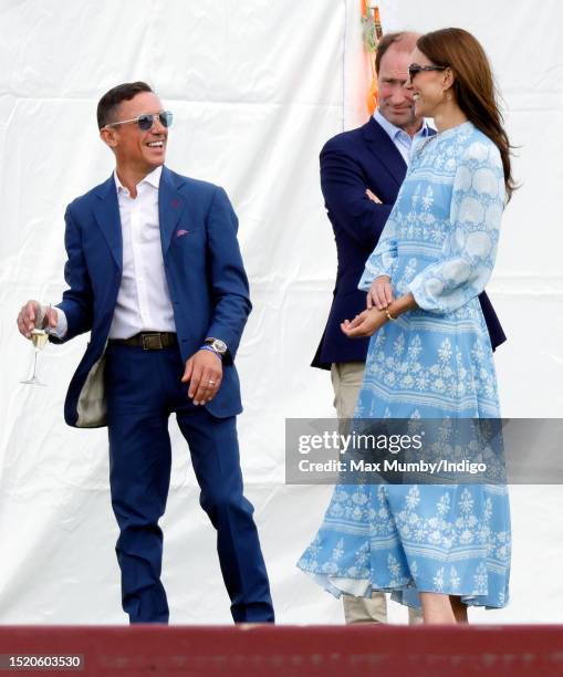 Frankie Dettori and Catherine, Princess of Wales attend the Out-Sourcing Inc. Royal Charity Polo Cup 2023 at Guards Polo Club, Flemish Farm on July...